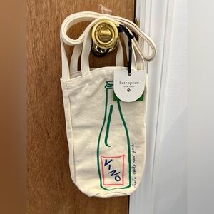 ♠️Wine Embroidered Canvas Tote Bag - kate spade new york x Target Natural